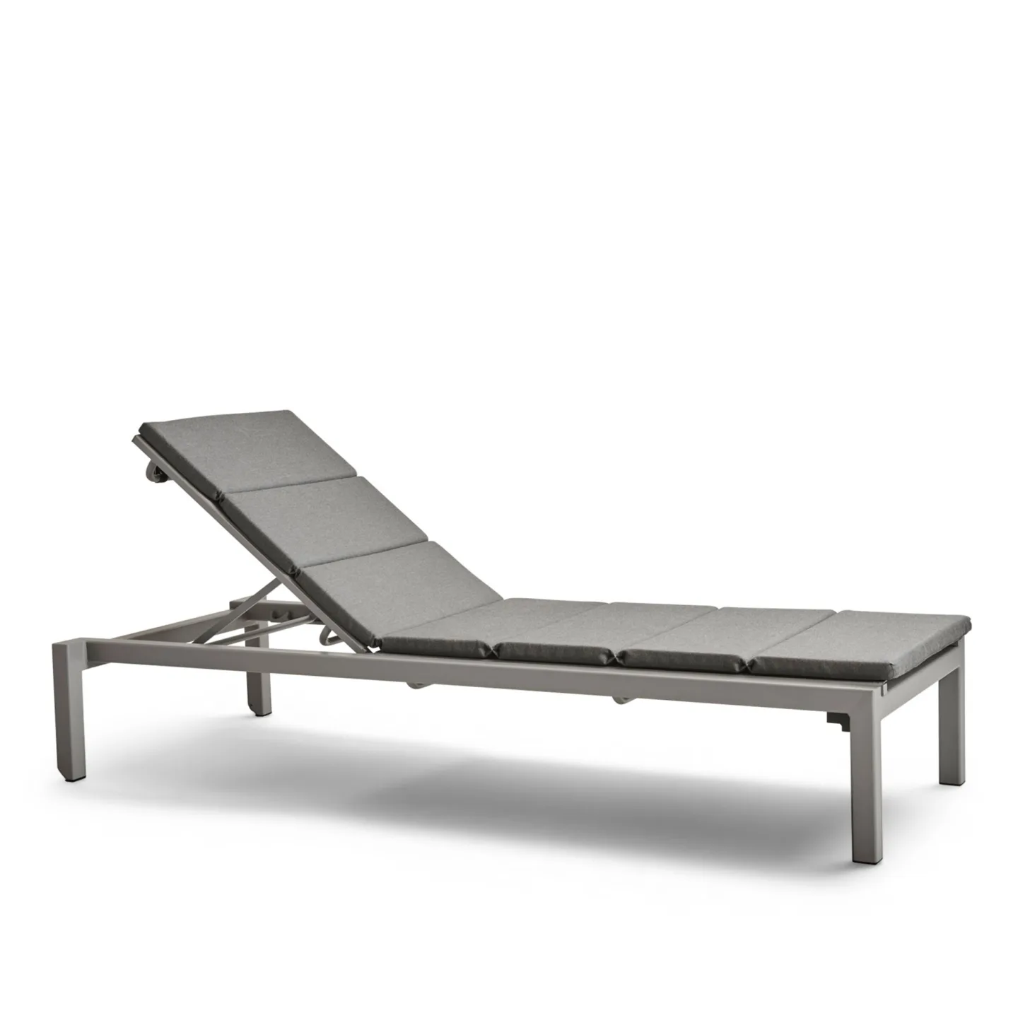 Cane-Line - Relax Light Grey med dyna Dark Grey - Solsängar - Cane-line Design Team - Metall