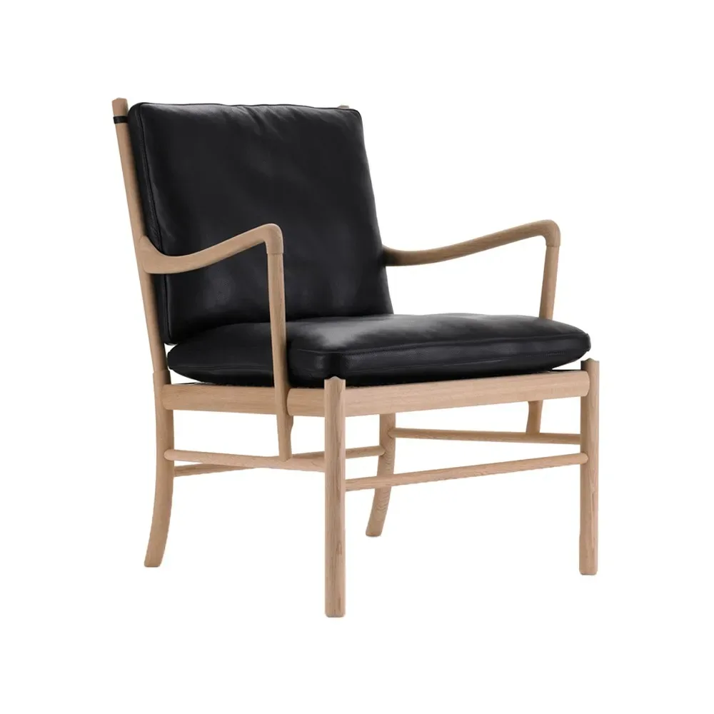 Carl Hansen & Søn OW149 Colonial chair fåtölj Loke 7150 svart-såpad ek
