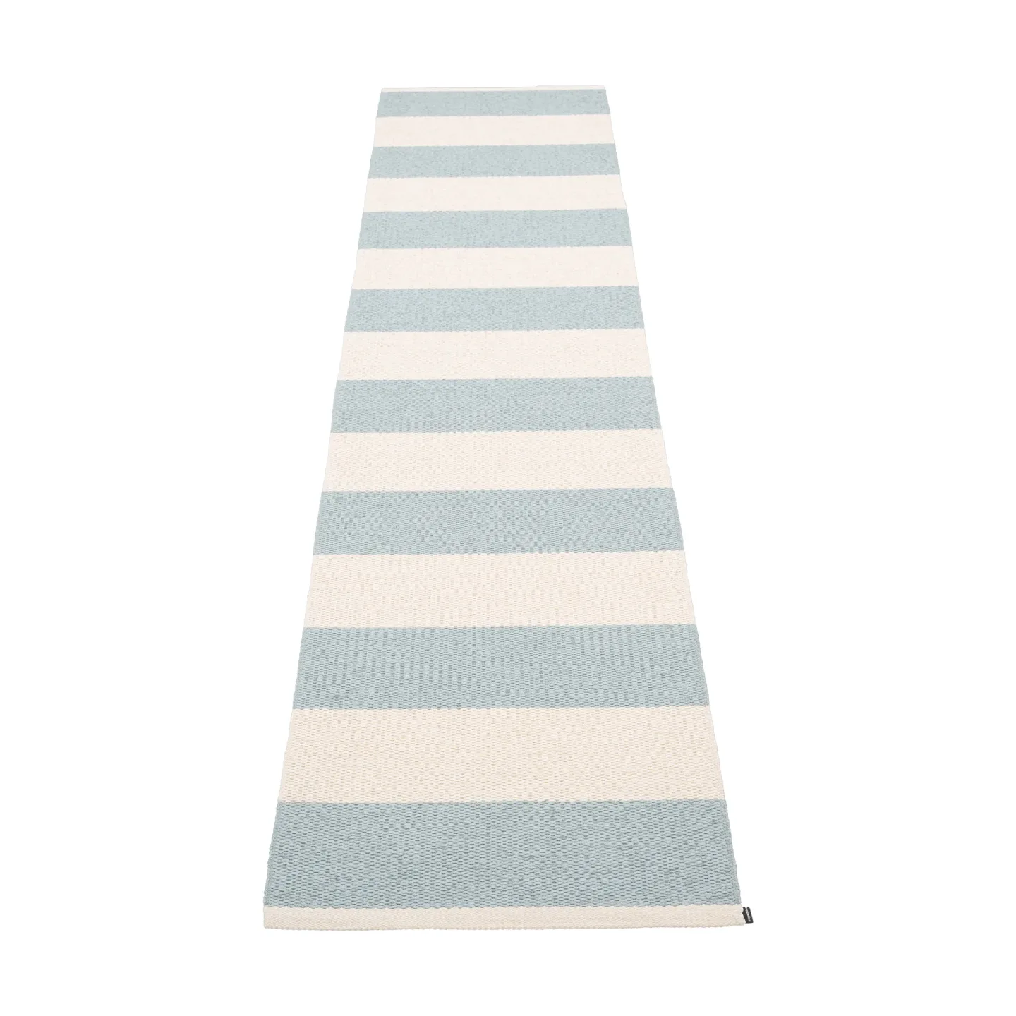 Pappelina Bob gångmatta Blue fog/vanilla, 70x300 cm
