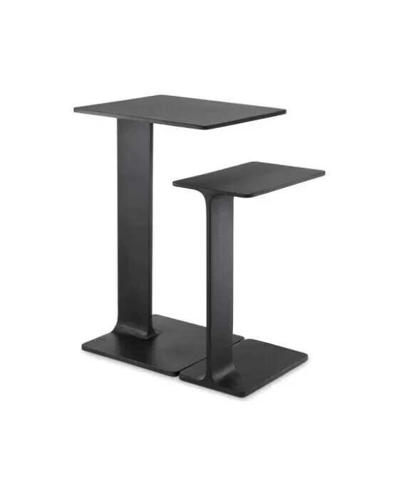 Side Table Smart black finish set of 2