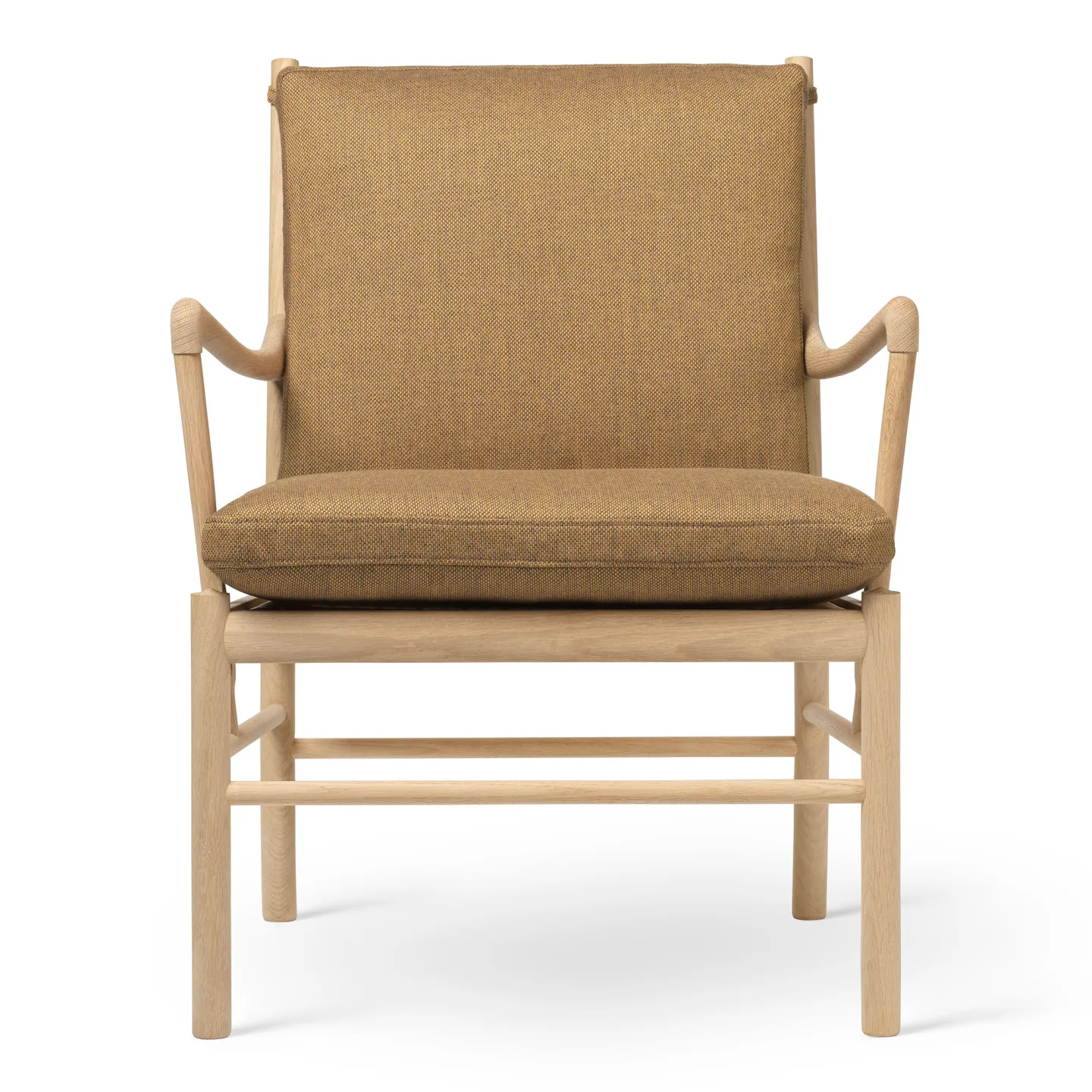 Carl Hansen - OW149 Colonial Chair Ek Tvålad / Re-Wool 0358 - Fåtöljer - Ole Wanscher