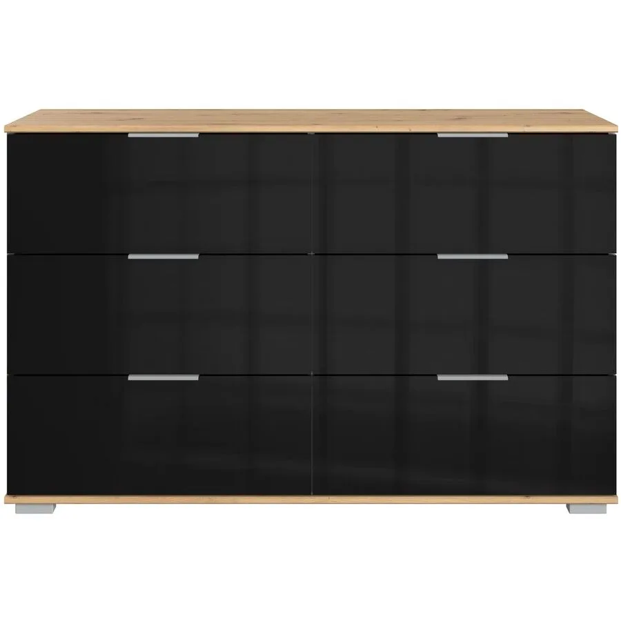 Kommode Peyton C schwarz Holzwerkstoff B 130 H 83 cm
