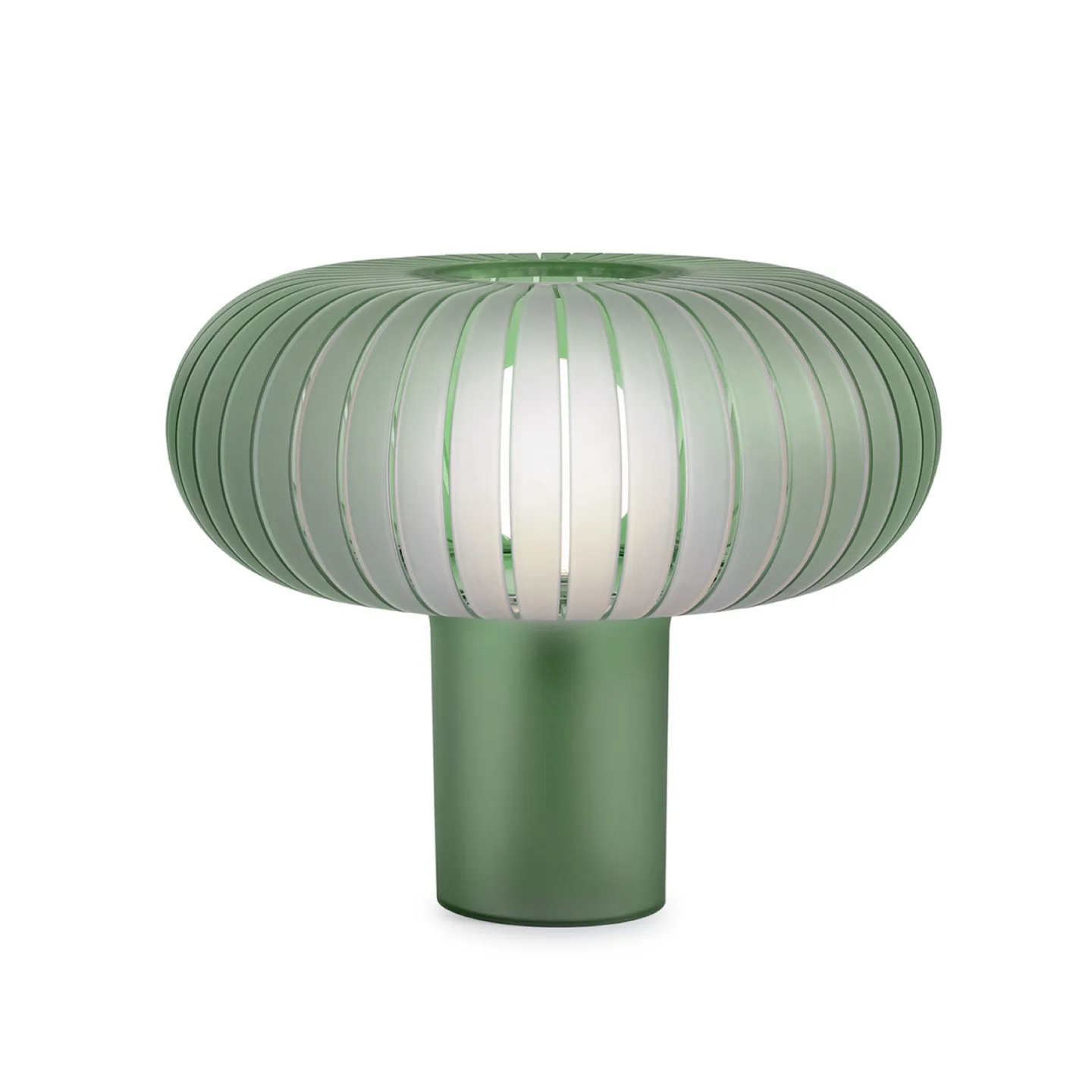 Tischleuchte Teresa Frozen, salbeigrün, dimmbar, E27 - Kartell - Wohnzimmer - Design - Kunststoff - Pilz
