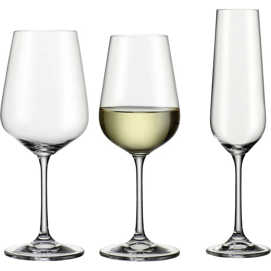 Weingläser-Set 12-tlg. Crystal Transparent Kristallglas 0.48 l 12 Stk