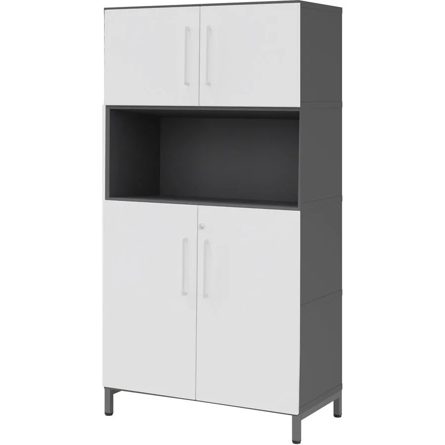 Aktenschrank Flexwall graphit, weiss Holzwerkstoff B 41.7 cm H 153.2 cm