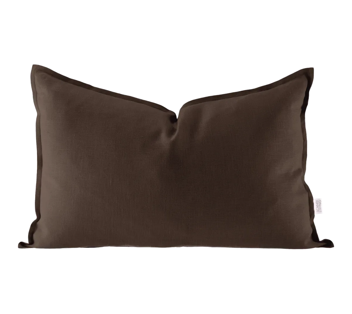 Scandi Living Calm Kissenbezug aus Leinen 40 x 60 cm Chocolate Brown