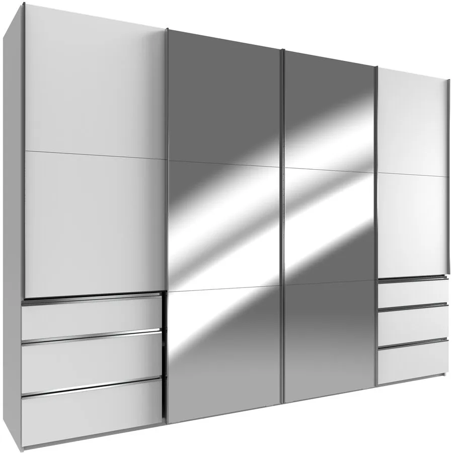 Kleiderschrank Sanko weiss Holzwerkstoff B 300 cm