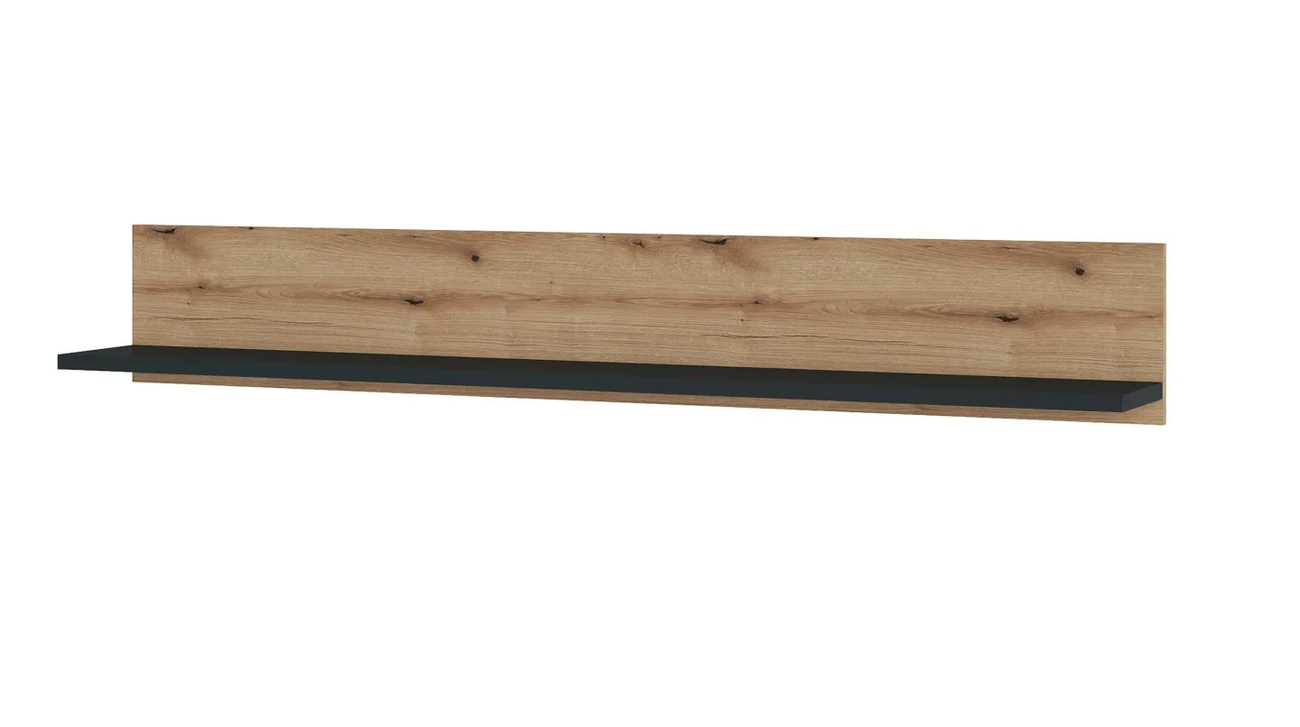 Wandboard Coast Evoke Eiche - grau 160 cm - CORTE