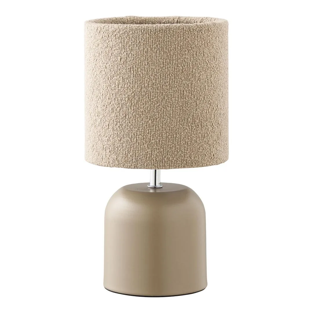 Line Tischlampe grau.