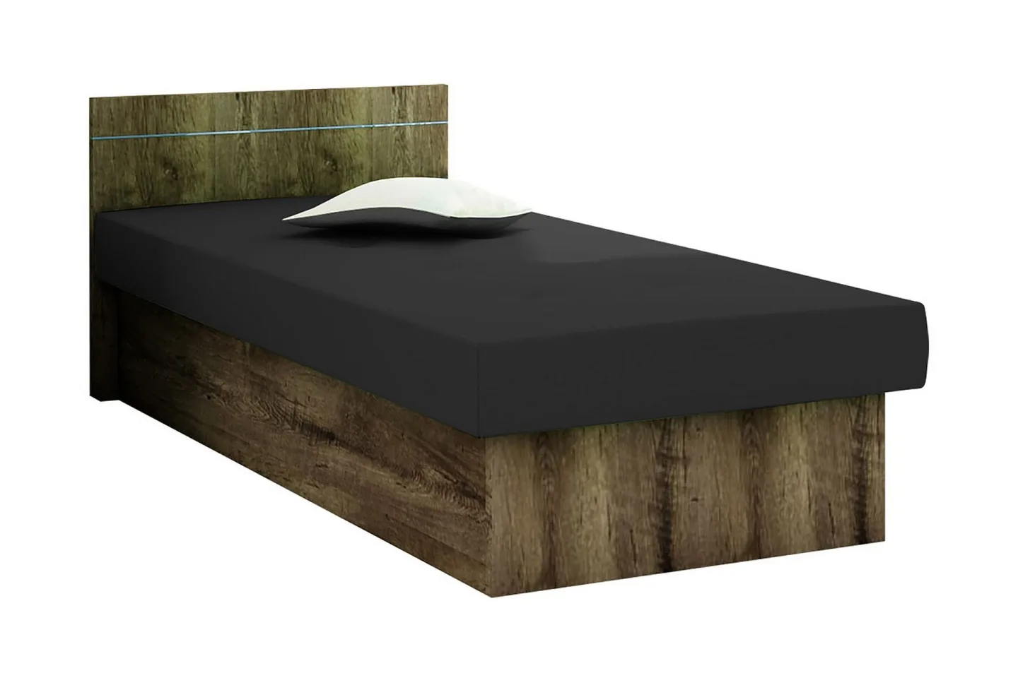 Berta Ramsäng 192x80x68 cm - Mörkt trä