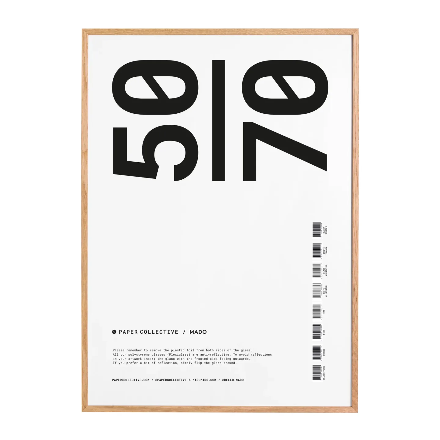 Paper Collective Paper Collective ram plexiglas-ek 50x70 cm