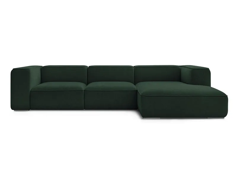 Ecksofa BOBOCHIC ZEPHYR Stoff mit Textur grün