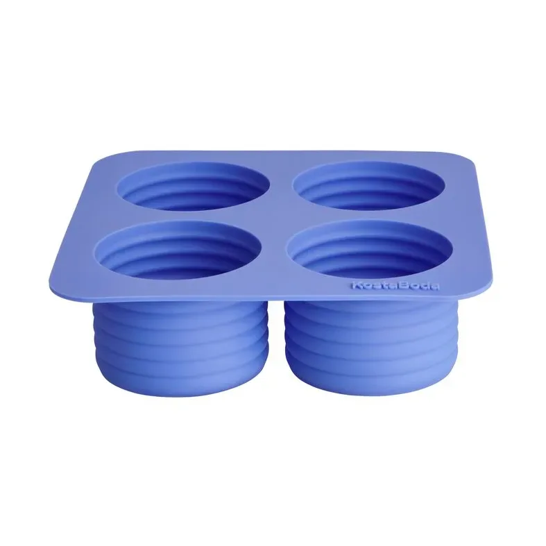 Kosta Boda Viva Eiswürfelform 4 Fächer 13 cl Meeresblau
