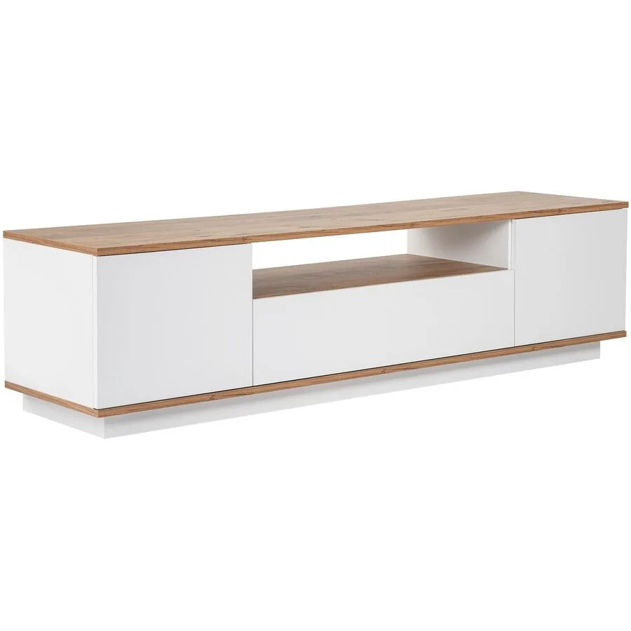 TV-Möbel Georis weiss/braun Holzwerkstoff B 180 cm
