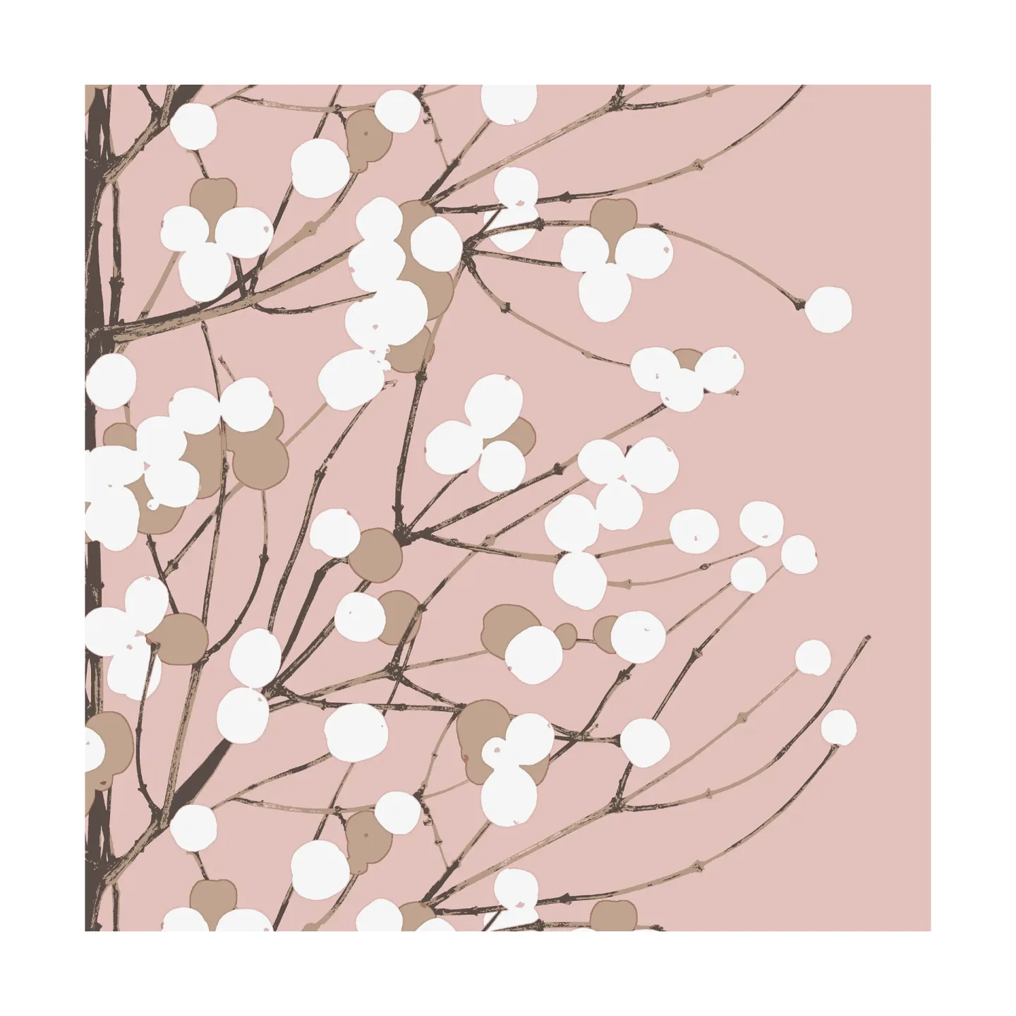 Marimekko Lumimarja Serviette 33 x 33cm 20er Pack Rose