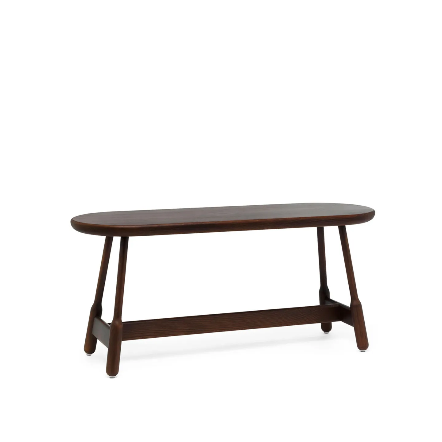 Massproductions - Albert Bench - W 110, H 500, Walnut Stained Beech - TV-bänkar - Chris Martin - Träfärgad - Trä