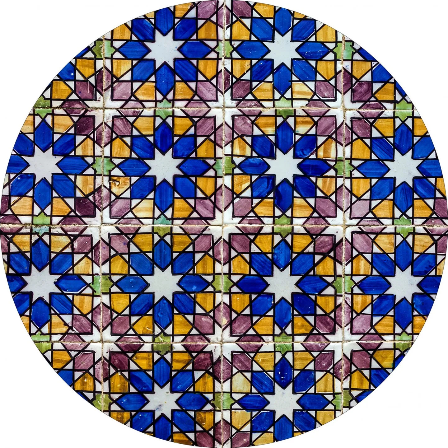 Rundt teppe - Rei (multi) (Størrelse: Ø 180 cm)