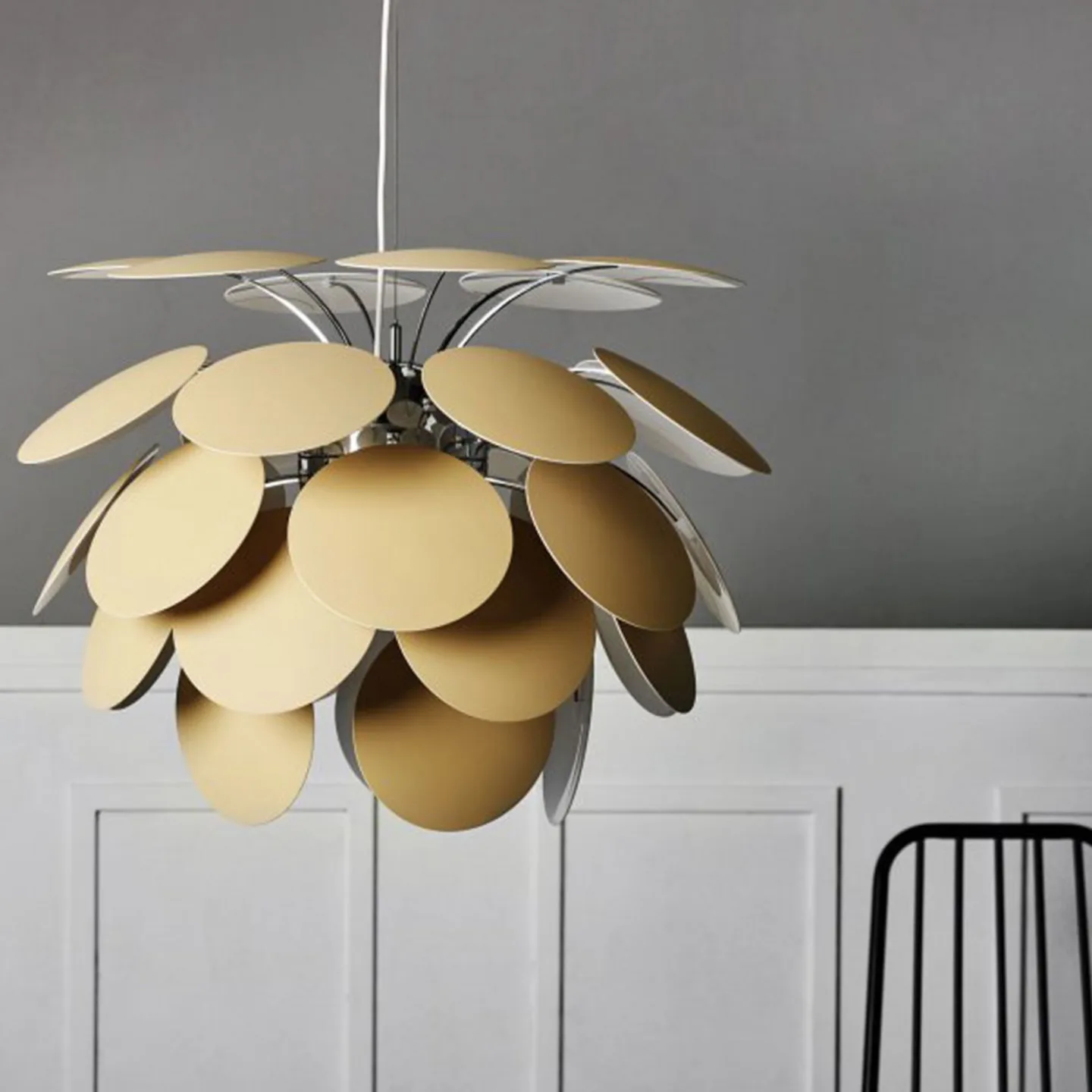 Discoco Pendelleuchte Ø132 Matt Beige - Marset - Kunststoff