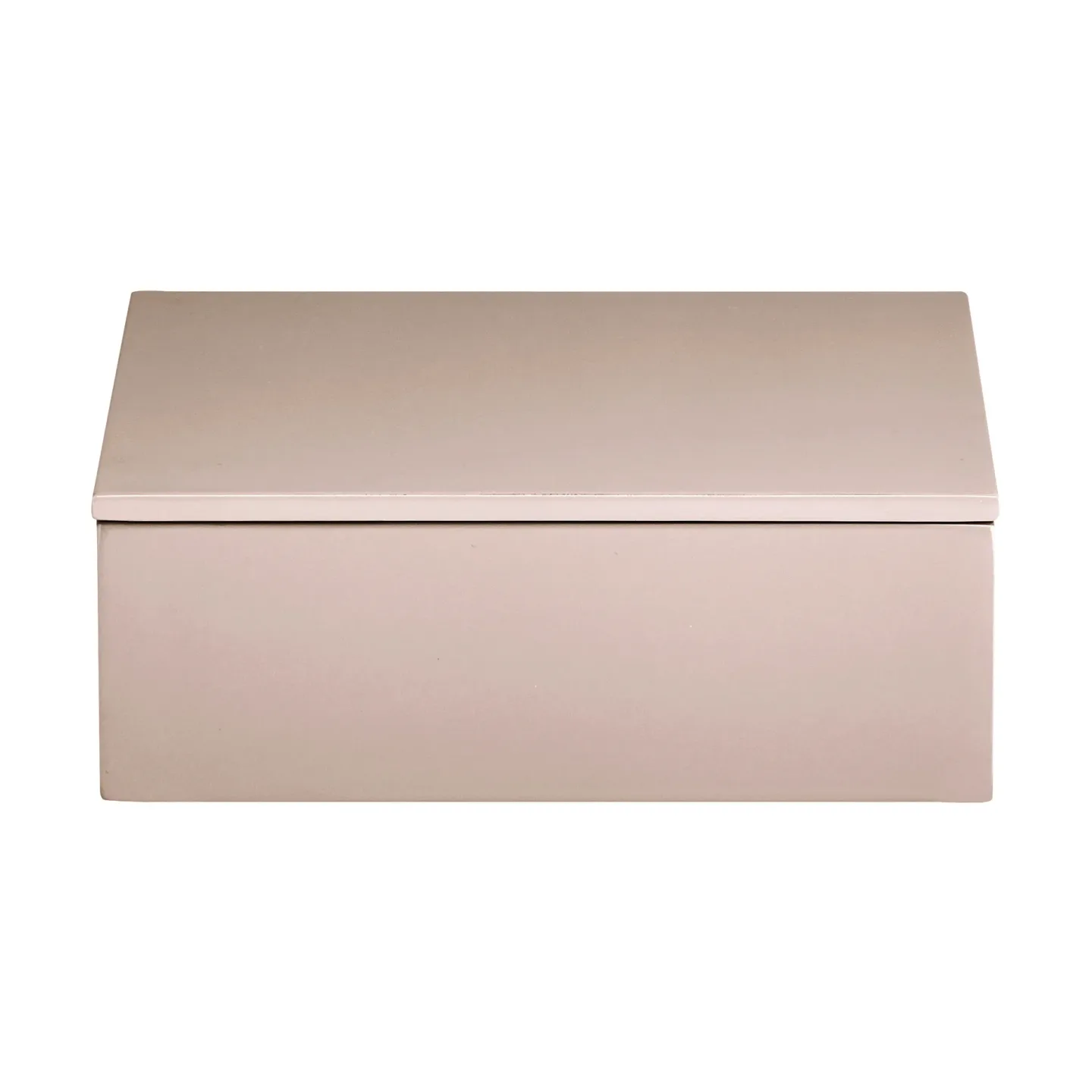 Mojoo Lux lackierte Aufbewahrungsbox 19x19x7 cm Powder rose