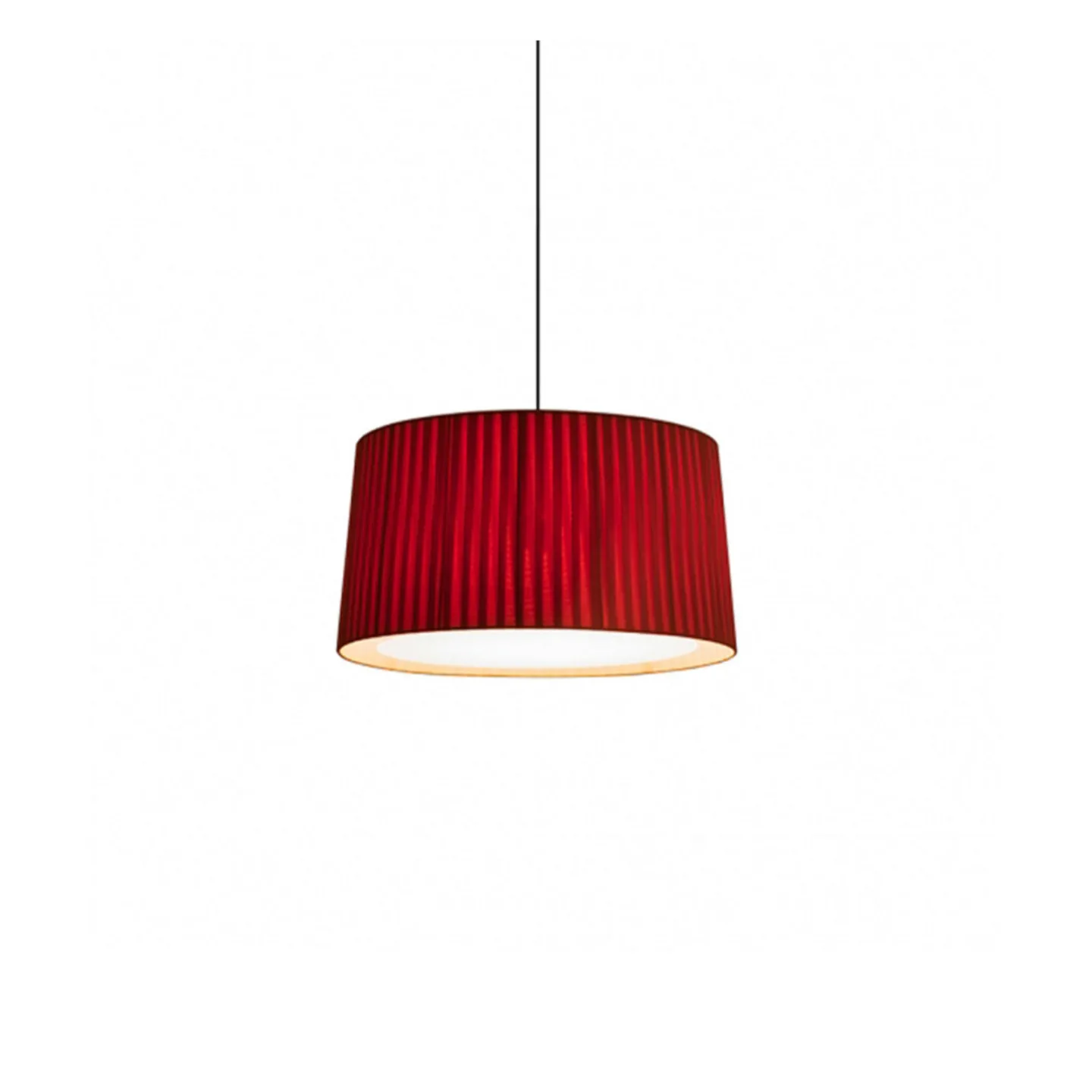 GT6 Pendelleuchte Red-Amber Ribbon - Santa & Cole - Wohnzimmer - Stoff / Textil