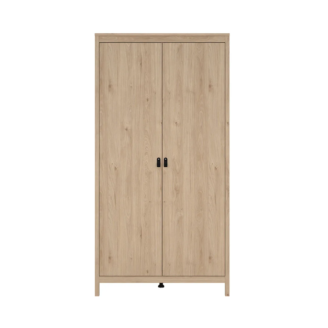 Madrid Kleiderschrank 199x103x59cm, 2 Türen Eichen-Dekor.
