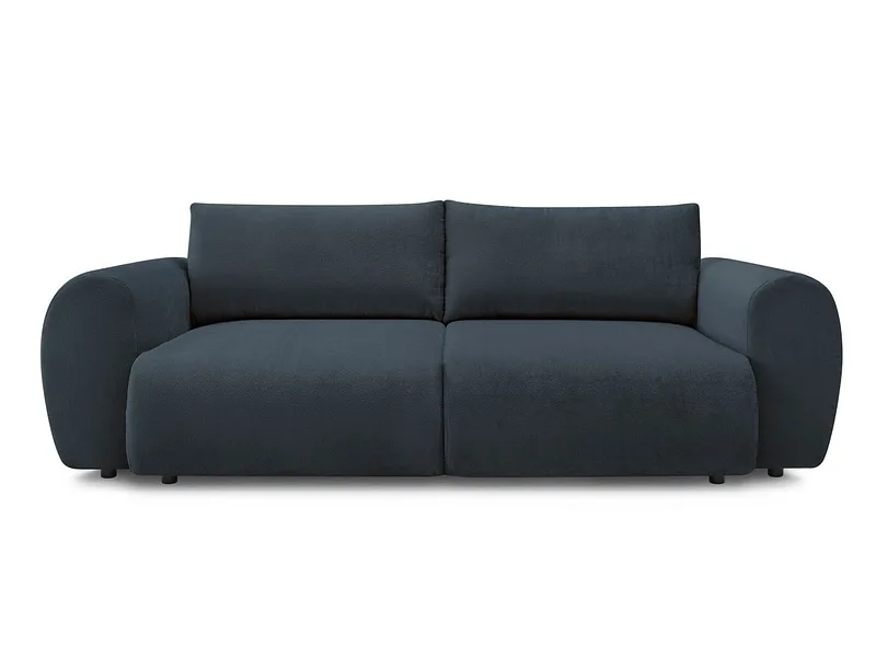 3er Sofa BOBOCHIC LUCIEN Stoff dunkelblau