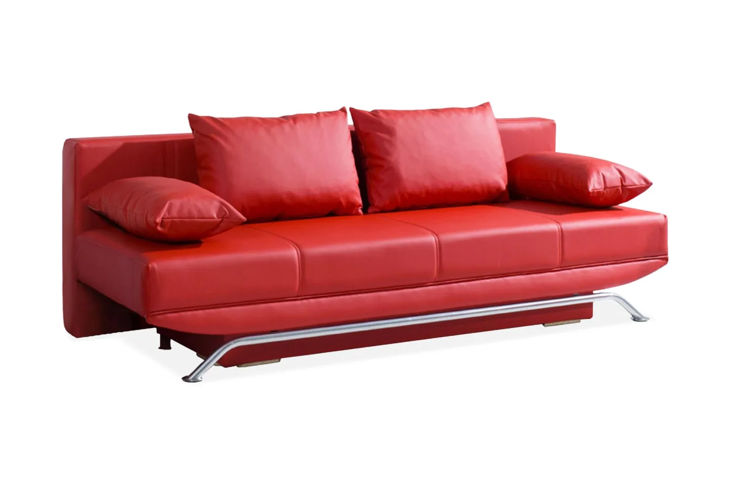 Olier Bäddsoffa 200x100x85 cm - Röd