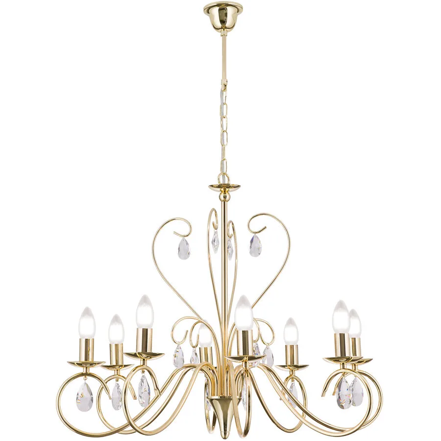 Kronleuchter Alessia Gold Stahl 58 cm