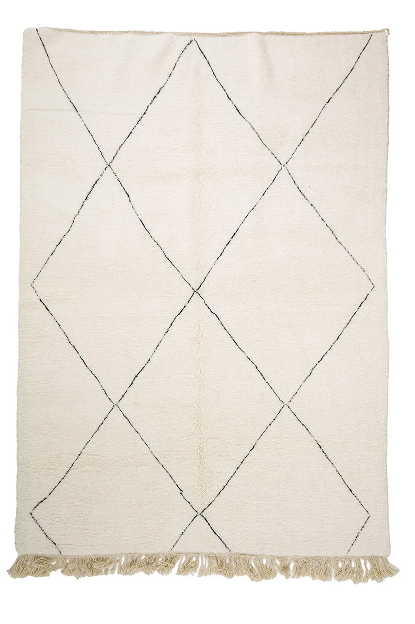 Kelim-teppe Marokkansk Beni Ourain 210 x 295 cm (Størrelse: 210 x 295 cm)