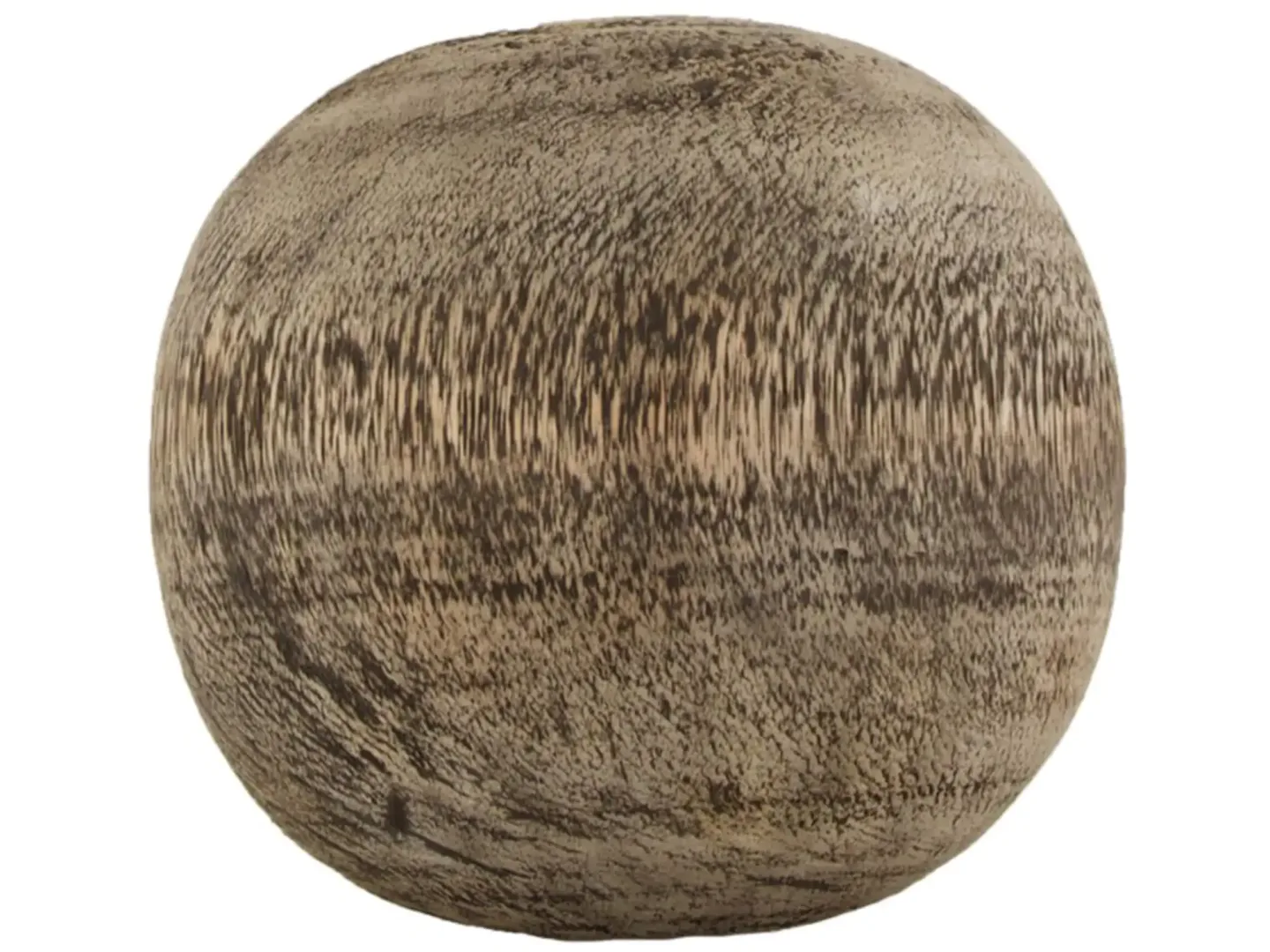 Dijk Dekokugel Holz Schwarz-Gewischt D: 18 cm | Schubiger Möbel