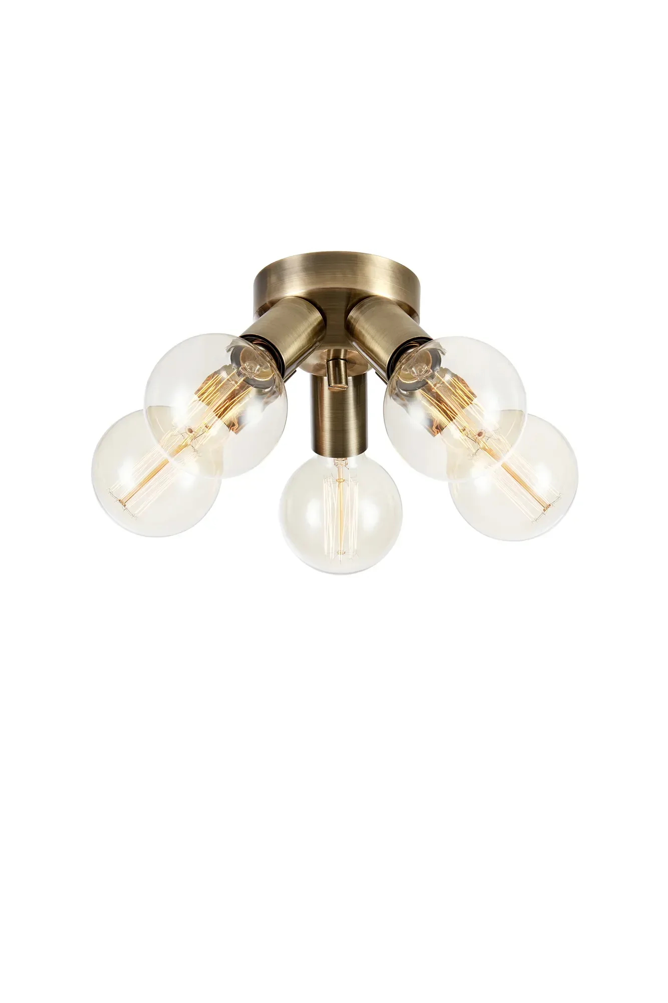 Mazzo Deckenlampe Messing 5 Lampen