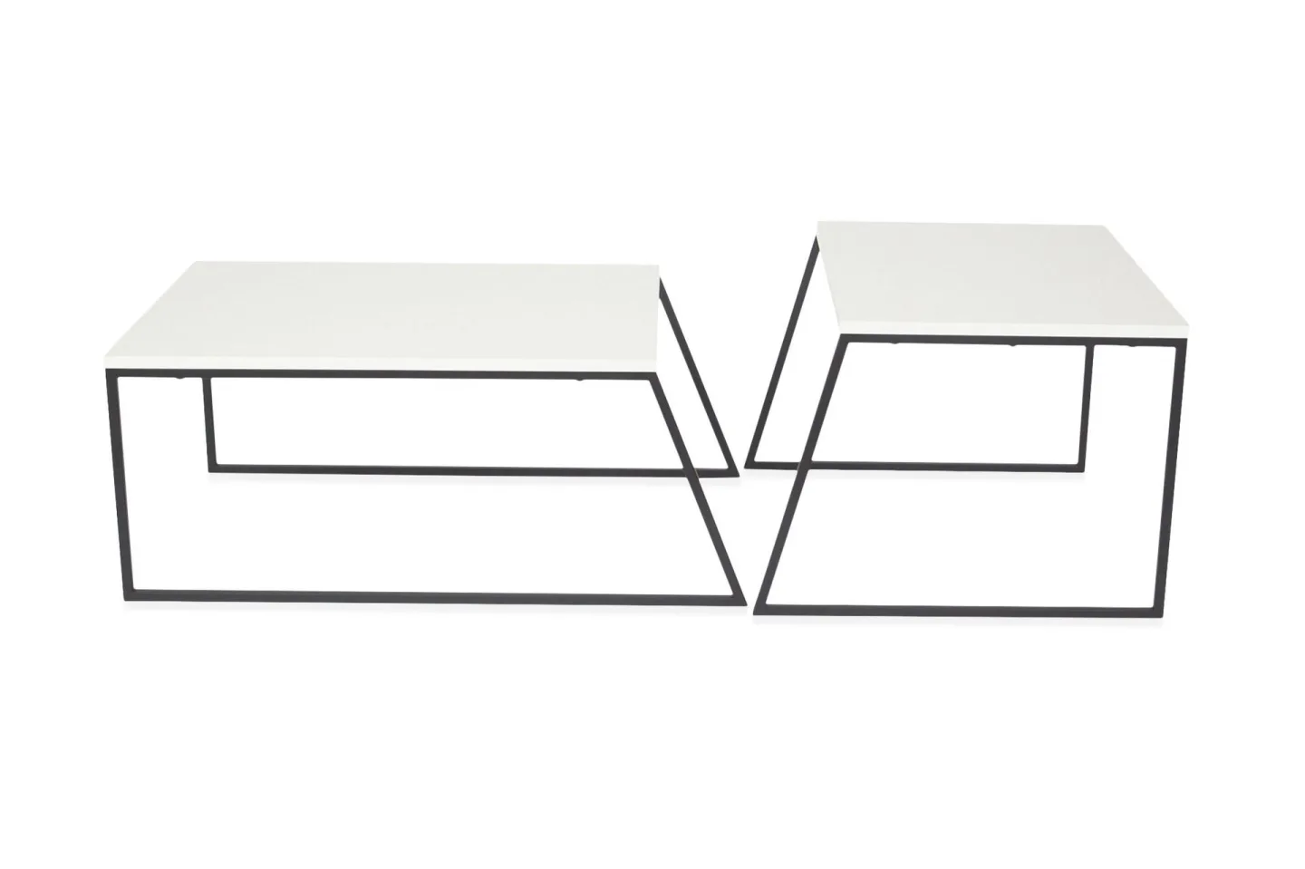 Bodsjö Satsbord 88 cm 2 Bord - Vit