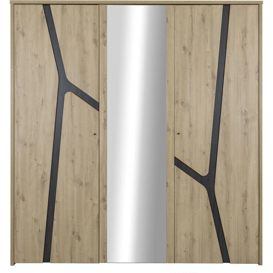 Kleiderschrank Alana eiche Holzwerkstoff B 60 cm