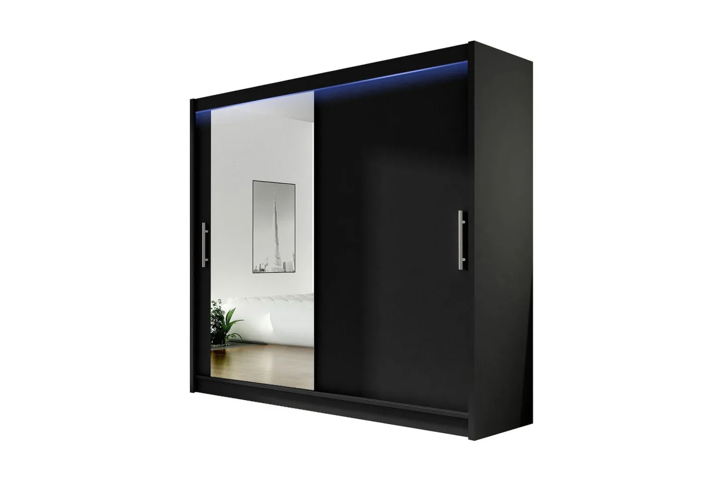 Prag Garderob 180x57x215 cm - Vit