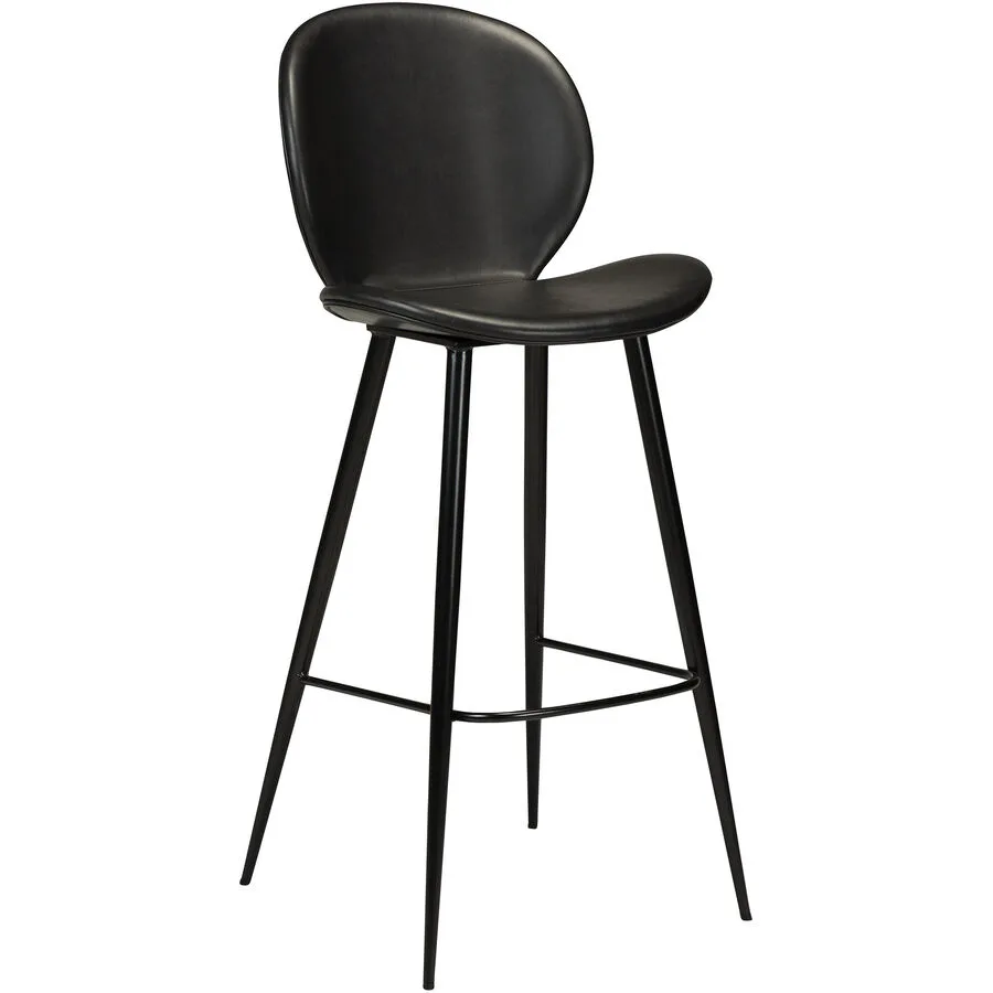 DAN-FORM Barhocker 2er-Set Cloud schwarz Kunstleder H 110 cm