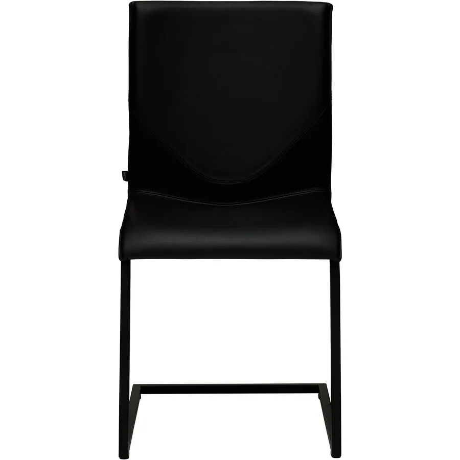 Stuhl Willisau Vinci Leder schwarz