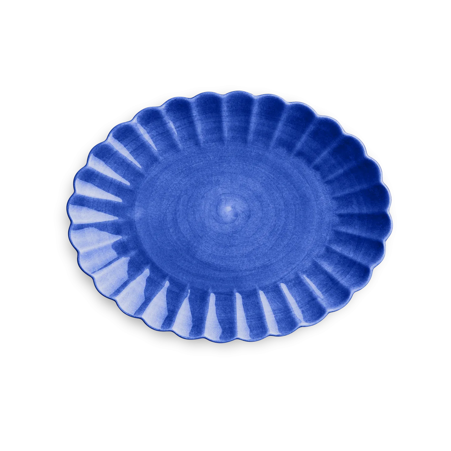 Mateus - Oyster Fat 35x30cm Blå - Uppläggningsfat - Blå - Sten