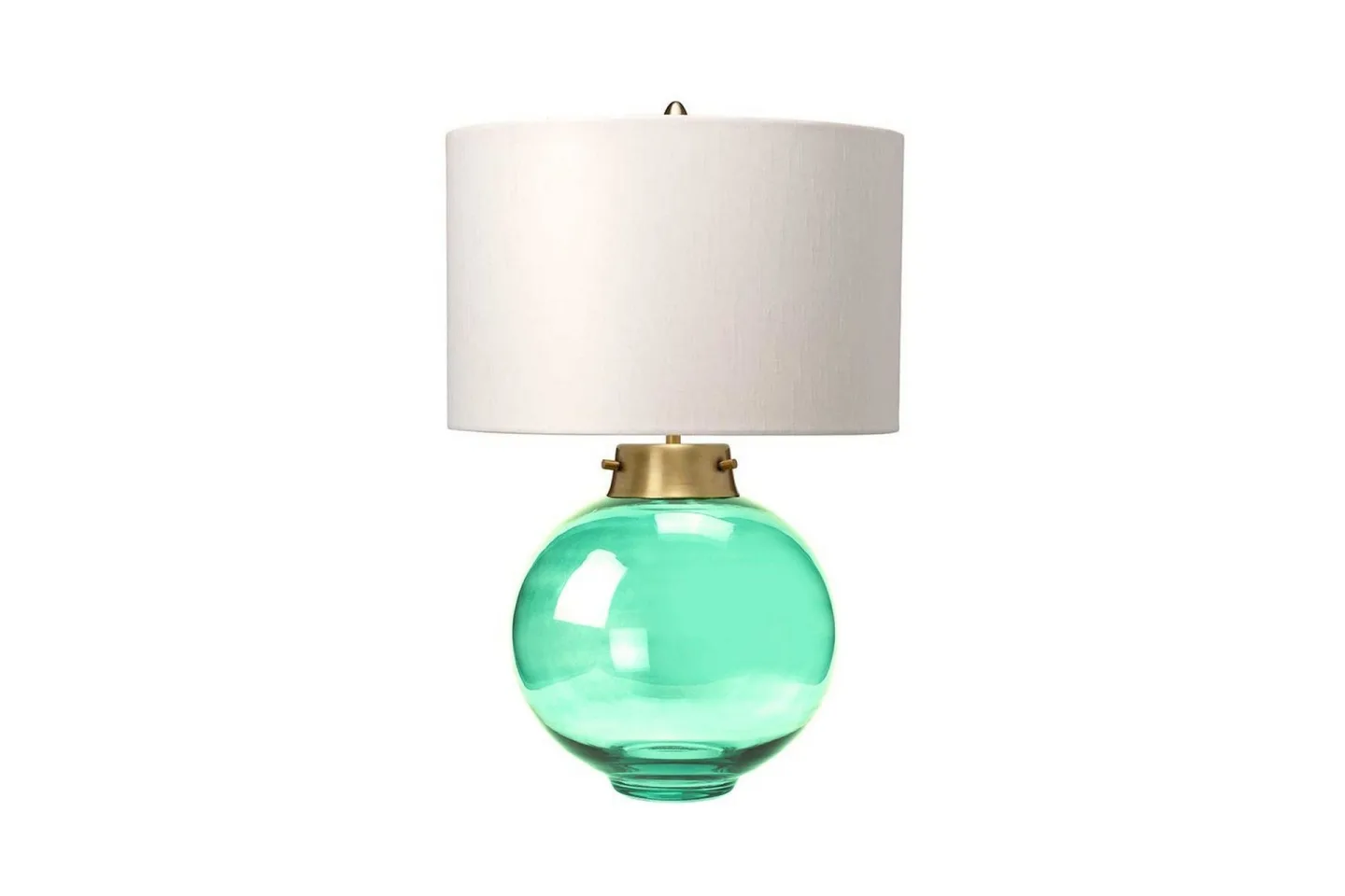 Bordslampa Elstead Lighting Kara Åldrad mässing - Mörkgrönt glas - Åldrad mässing - Mörkgrönt glas