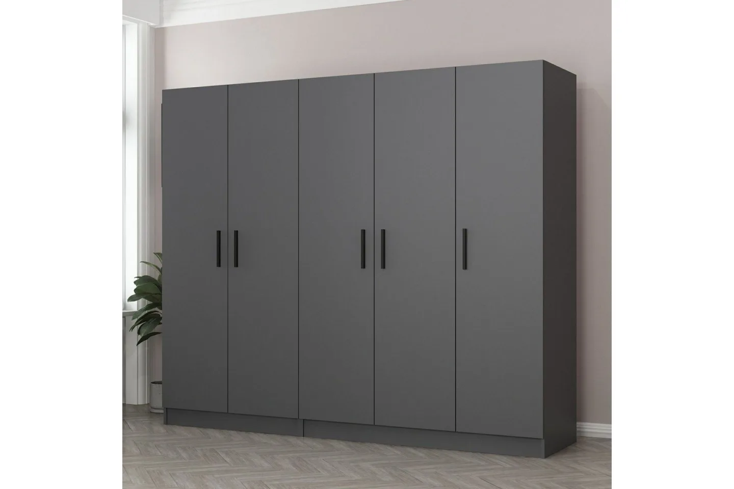 Fruitland Garderob 225 cm - Antracit