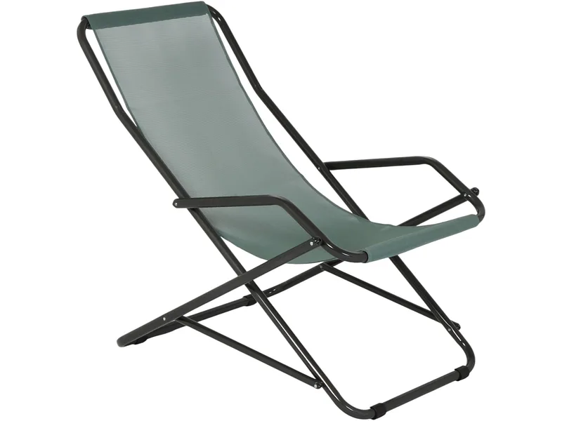 Liegestuhl KRABI 62x85x90cm grün