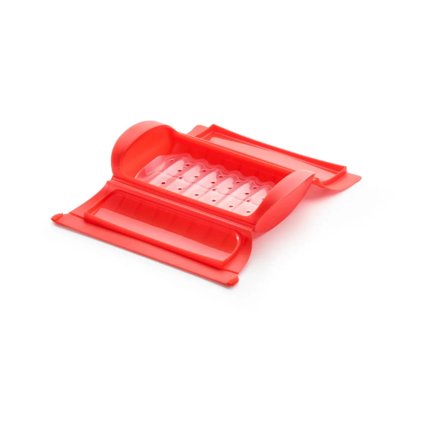 Lékué Lékué Dampfgarer Mikro Tablett 1-2 Portionen Rot