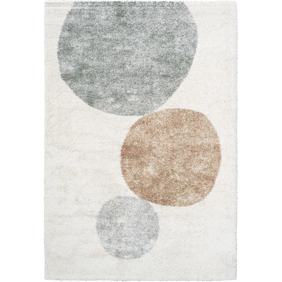 Teppich Filo grau Tupfenmuster Polypropylen 166 x 230 cm