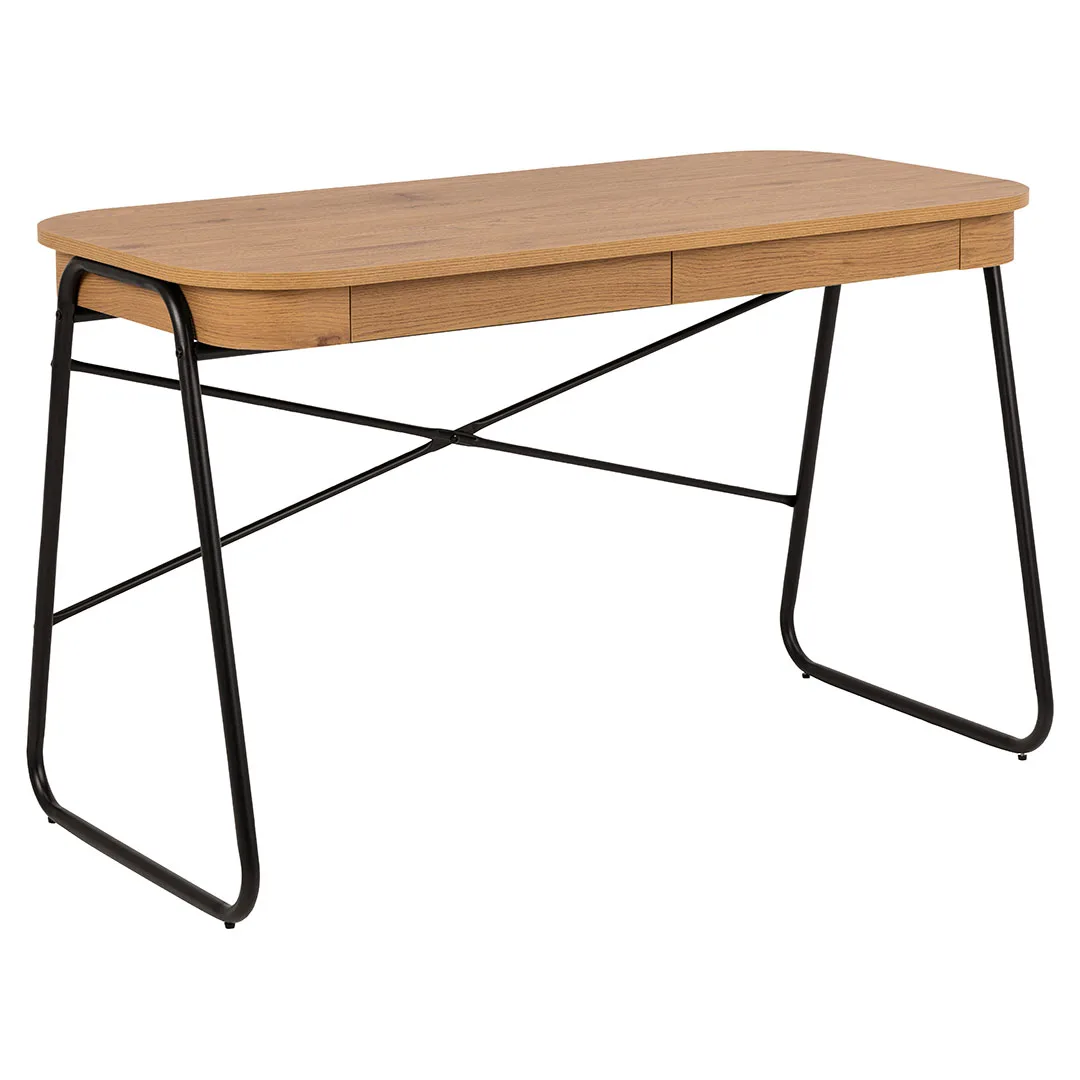 Blueton Schreibtisch 2 Schubladen natur.