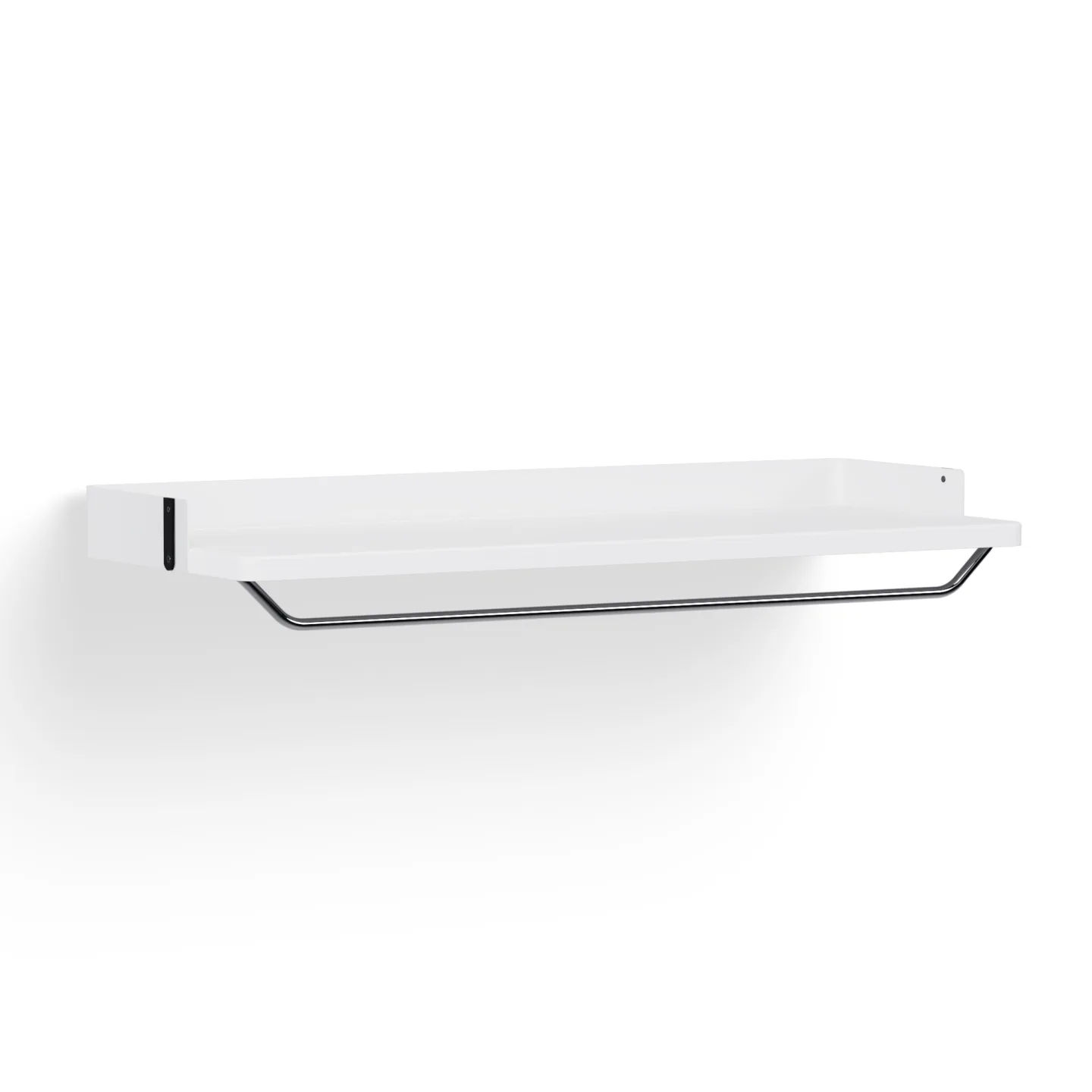 HAY - Pier System Shelf W. Hanger - Ps White Powder Coated Steel - Hyllor & Hyllsystem - Vit - Metall