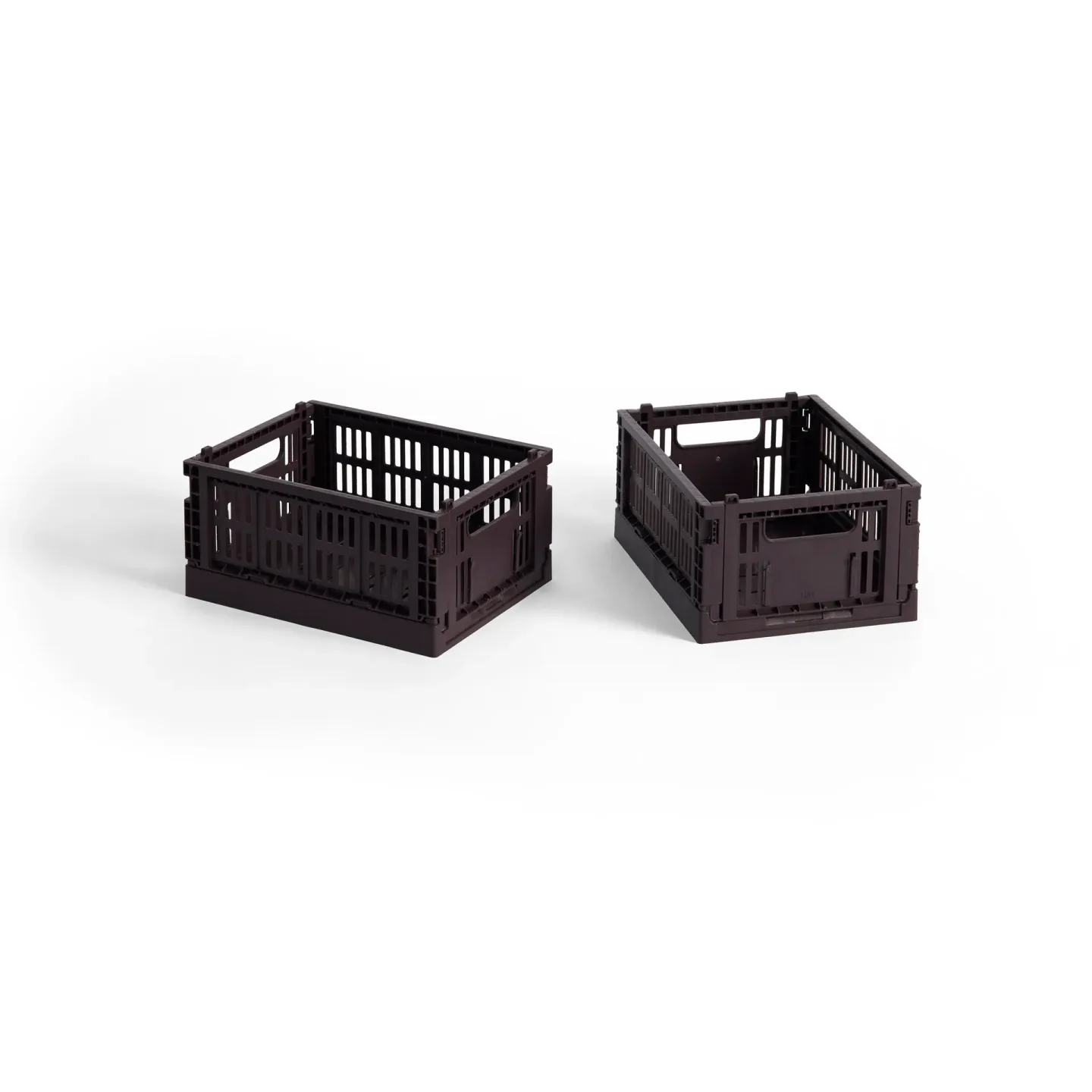HAY HAY Colour Crate Mini 2er-Pack 13x17 cm Bordeaux