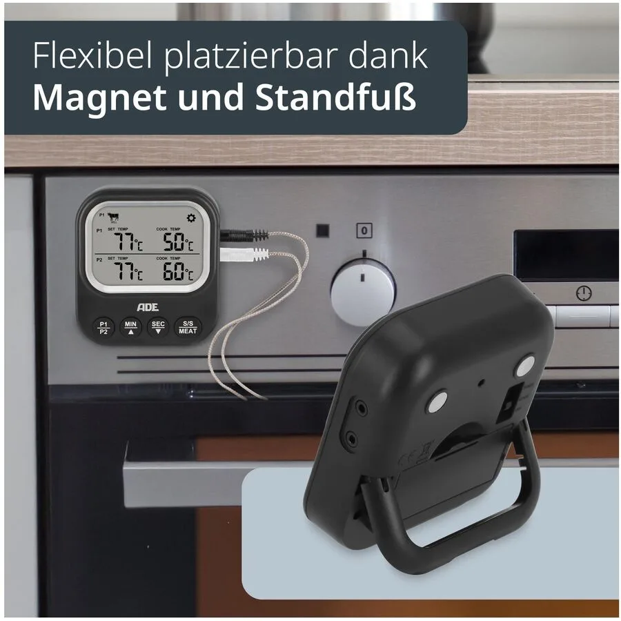 Küchenthermometer ADE Schwarz