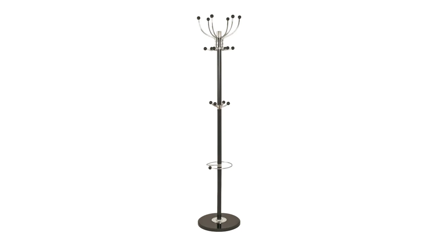 Kleiderständer schwarz - chrom 38 cm Breite - MECKIE