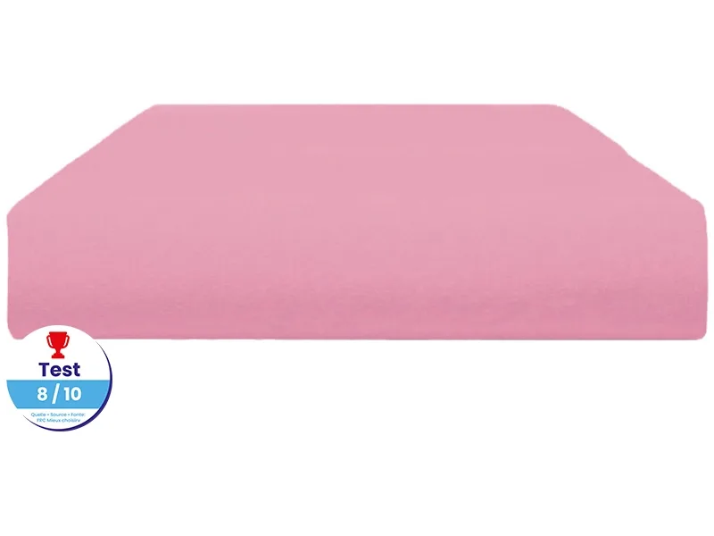 Fixleintuch DH JERSEY PEIGNE 90x200cm rosa
