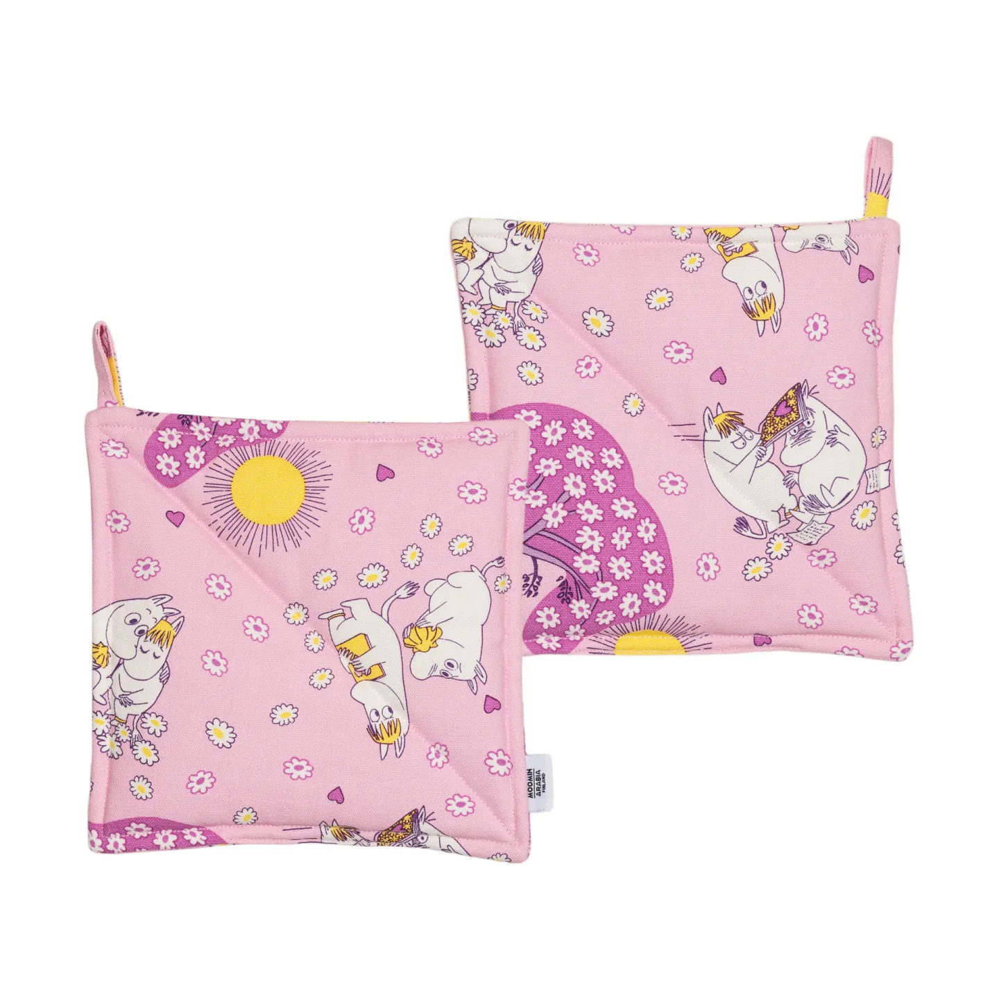 Moomin Arabia verliebte Mumin Topflappen 2-teilig 22 x 22 cm