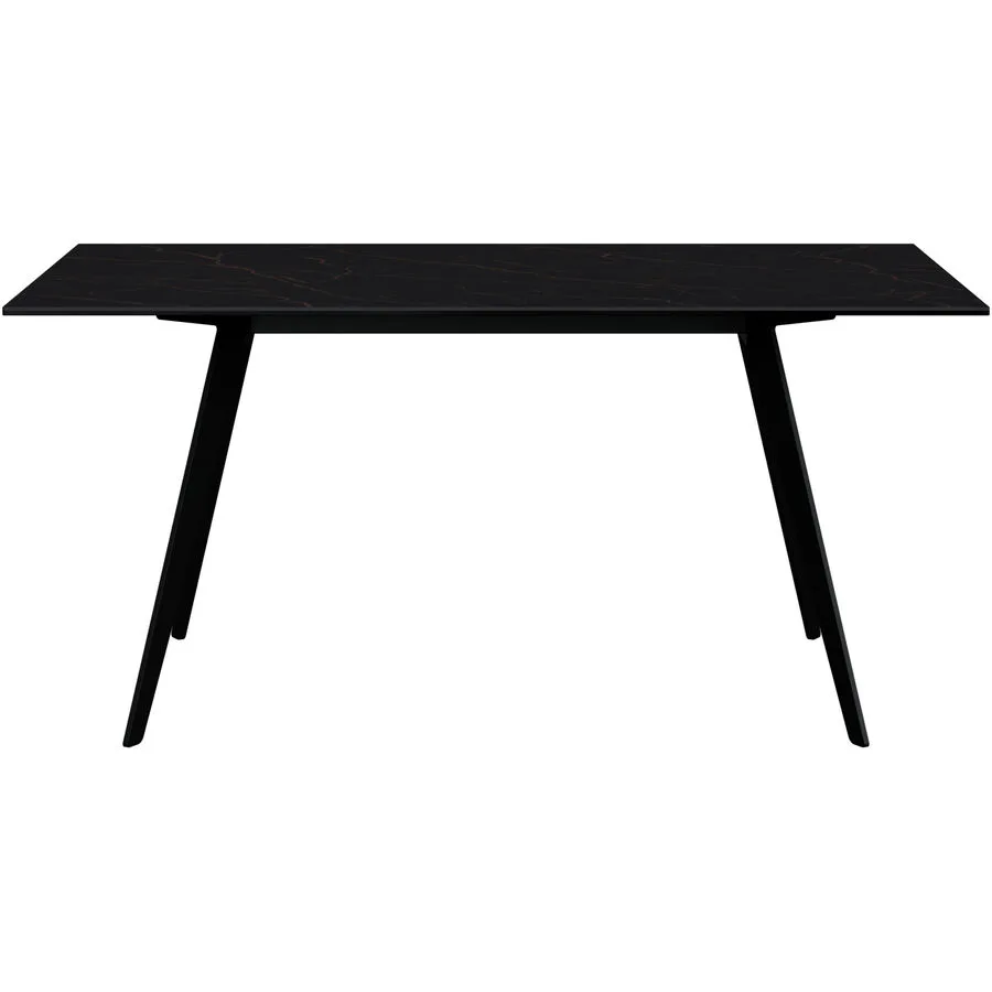 Esstisch Salazar schwarz/bronze Keramik B 100 T 160 cm